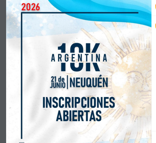 Argentina 10k 2026 - Neuquén